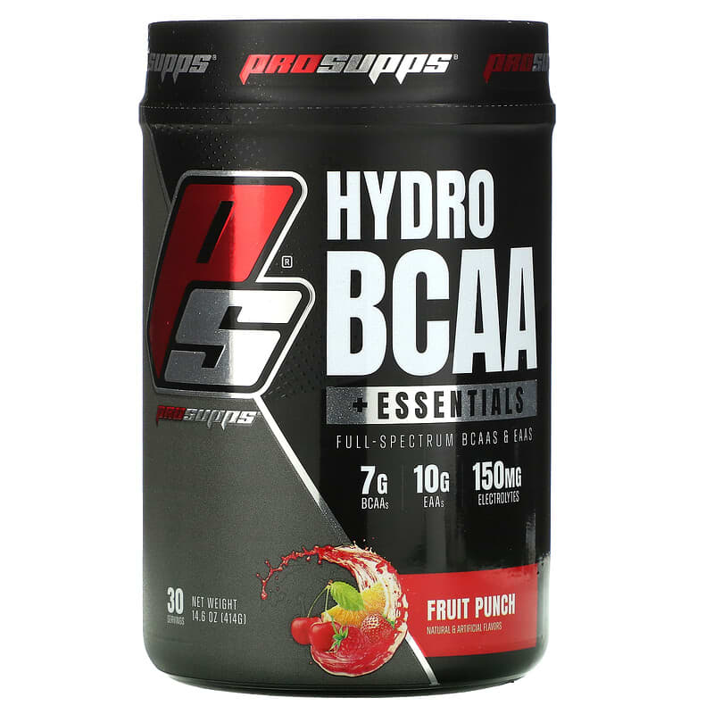 ProSupps Hydro BCAA +Essentials Fruit Punch 14.6 oz (414 g) 810034811073