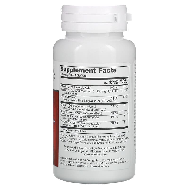 Protocol for Life Balance, A-Biotic Immune+, 60 Softgels 707359118188