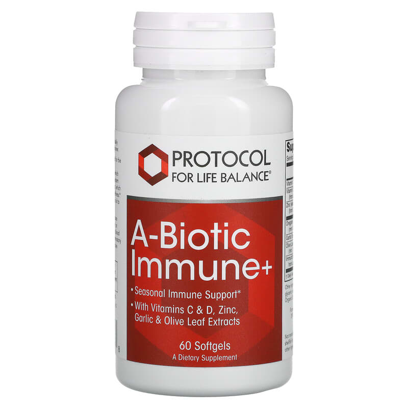 Protocol for Life Balance A-Biotic Immune+ 60 Softgels 707359118188