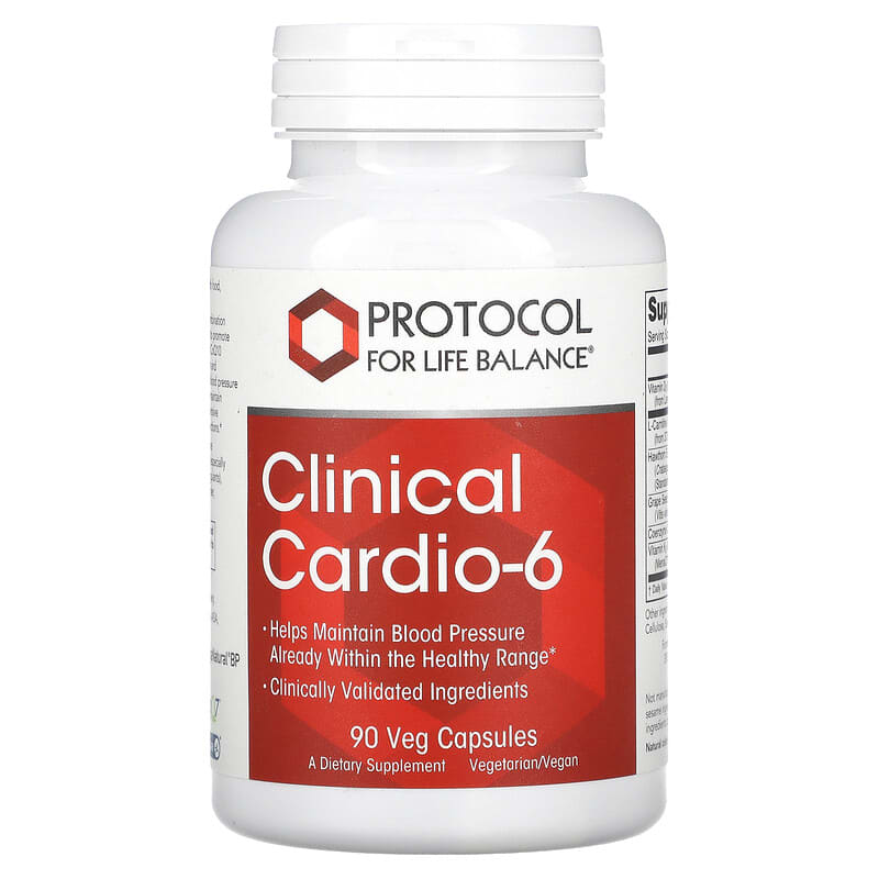 Protocol for Life Balance Clinical Cardio-6 90 Veg Capsules 707359133839