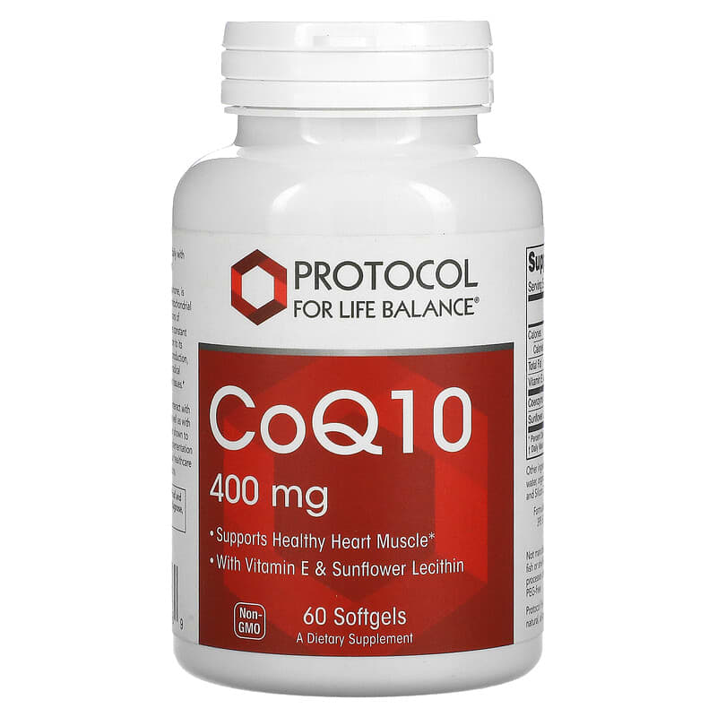 Protocol for Life Balance CoQ10 400 mg 60 Softgels 707359131989