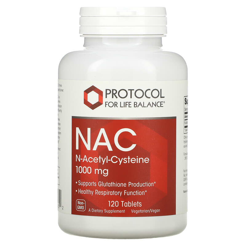 Protocol for Life Balance NAC 1,000 mg 120 Tablets 707359101852