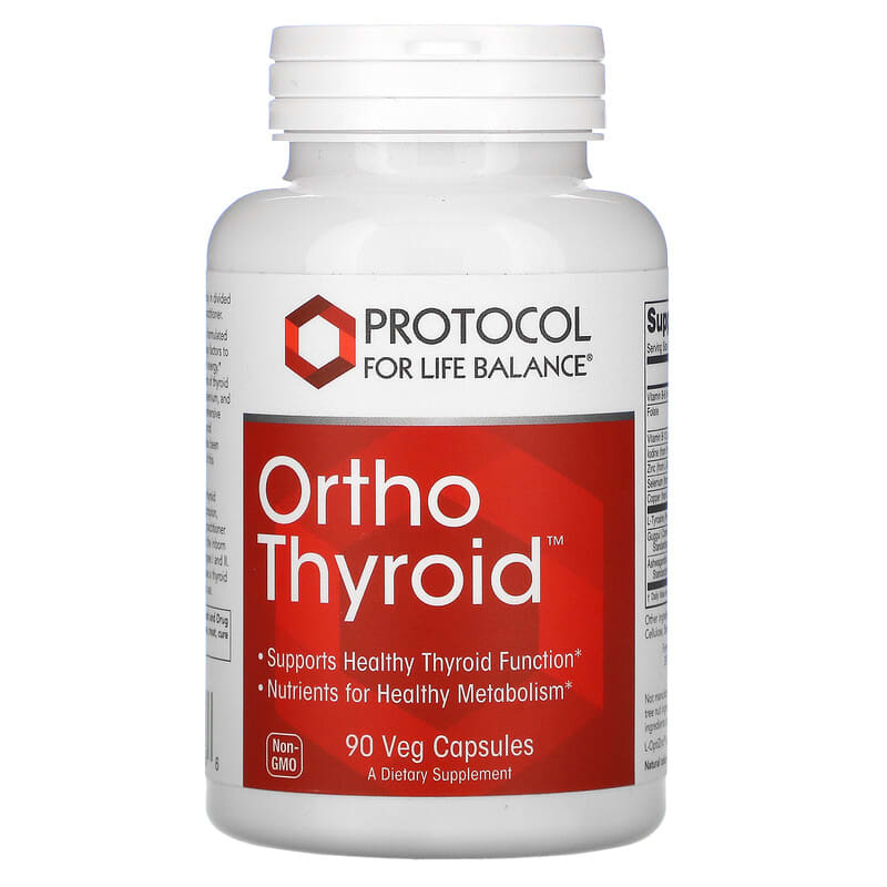 Protocol for Life Balance Ortho Thyroid 90 Veg Capsules 707359133686