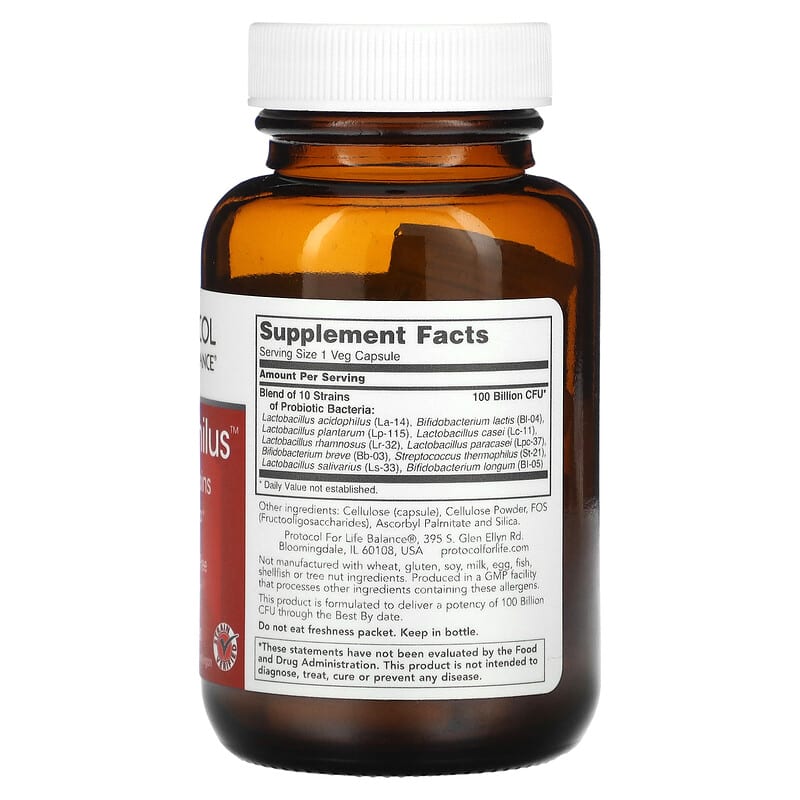 Protocol for Life Balance, ProtoDophilus, 100 Billion, 310 Veg Capsules 707359129313