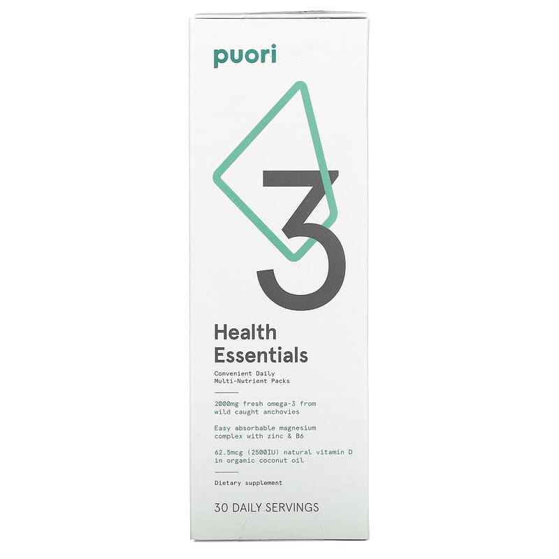 Puori Health Essentials  30 Daily Servings 815667020342