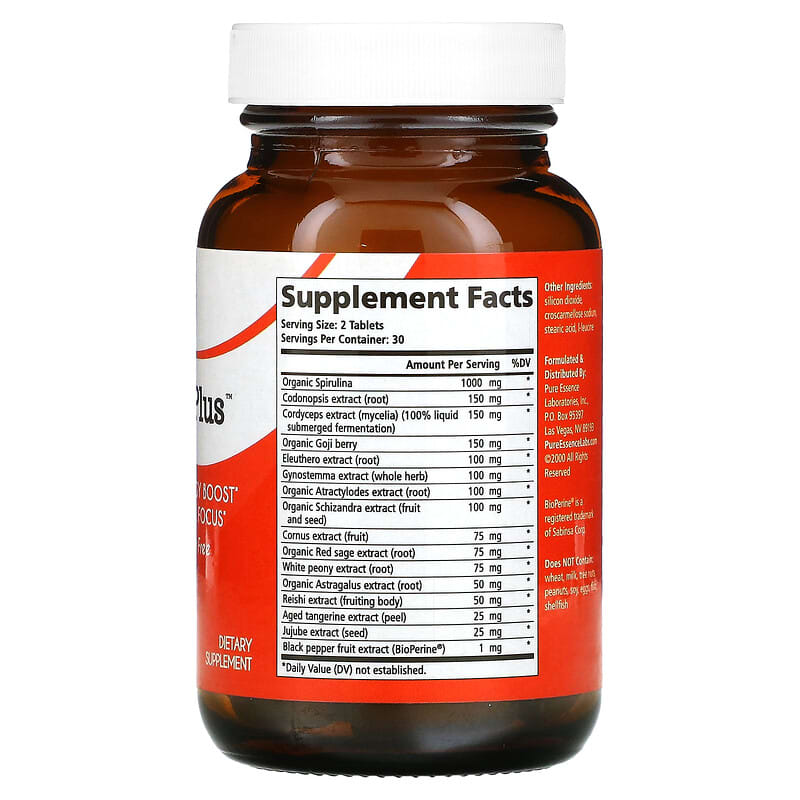Pure Essence, EnergyPlus, 60 Tablets 659670020032