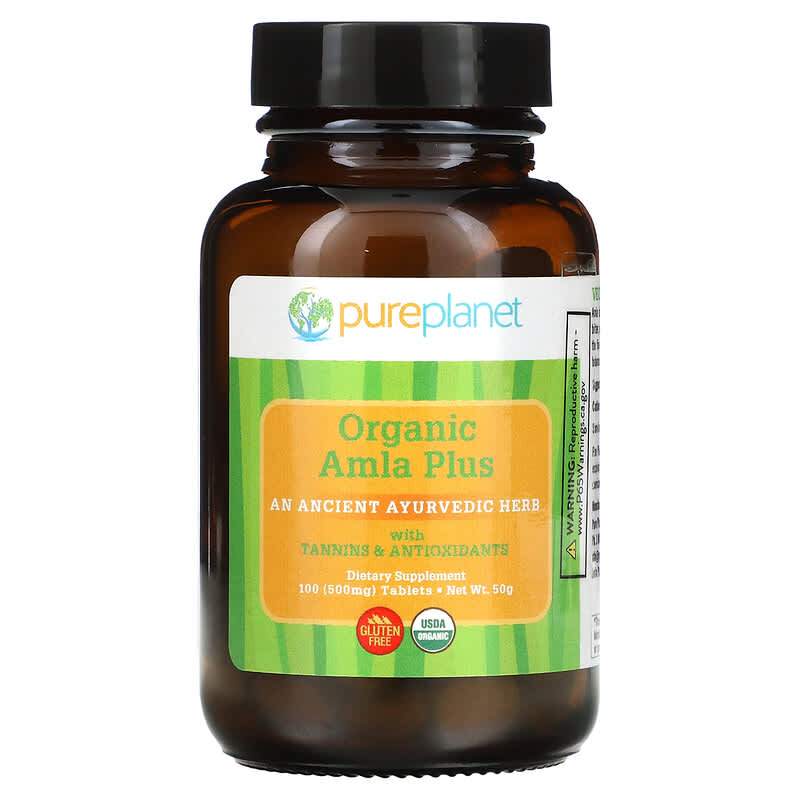Pure Planet Organic Amla Plus 500 mg 100 Tablets 91401884009