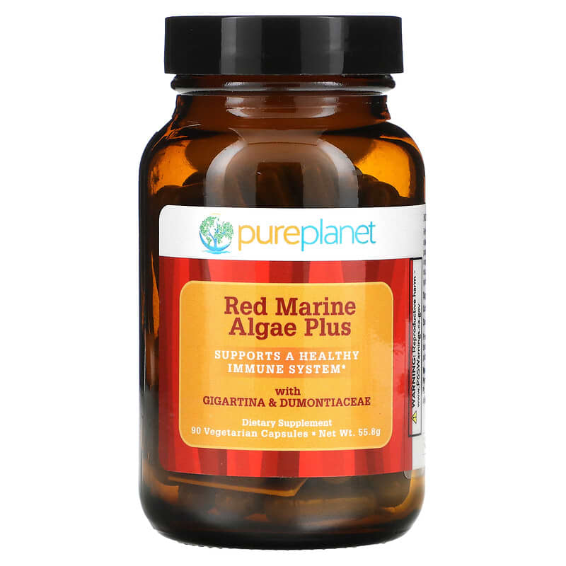 Pure Planet Red Marine Algae Plus 90 Vegetarian Capsules 91401870002