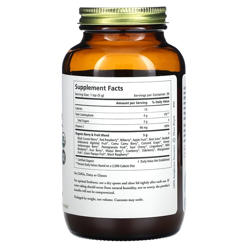 Pure Synergy, Organic Berry & Fruit Powder, Berry Power, 5.3 oz (150 g) 852971004767