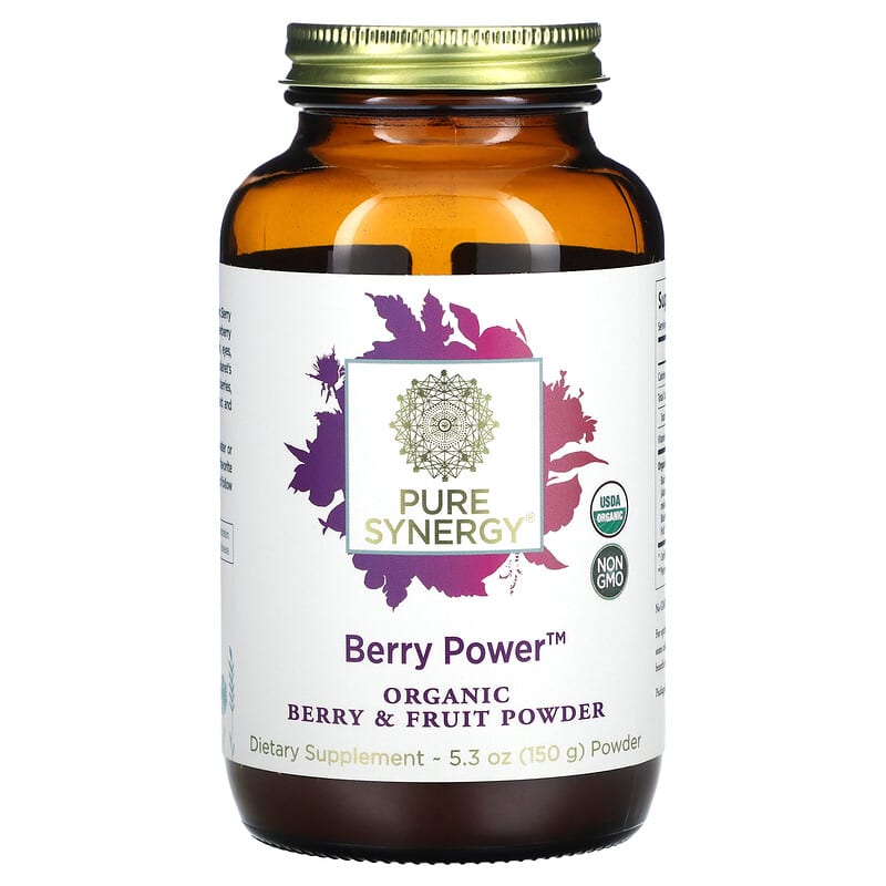 Pure Synergy Organic Berry & Fruit Powder Berry Power 5.3 oz (150 g) 852971004767