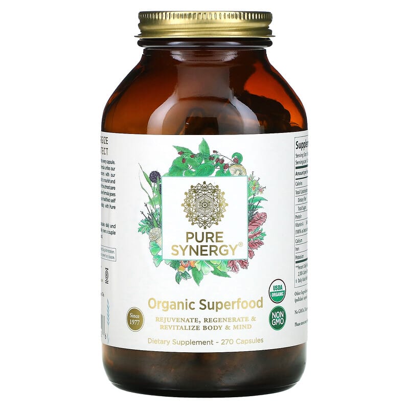 Pure Synergy Organic Superfood 270 Capsules 852971004026