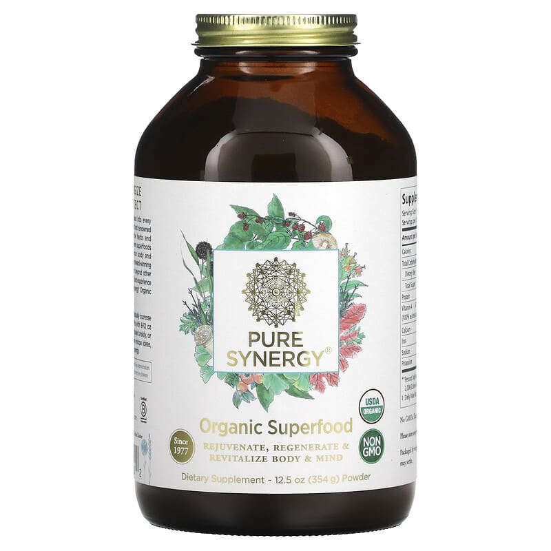 Pure Synergy Organic Superfood Powder 12.5 oz (354 g) 852971004002