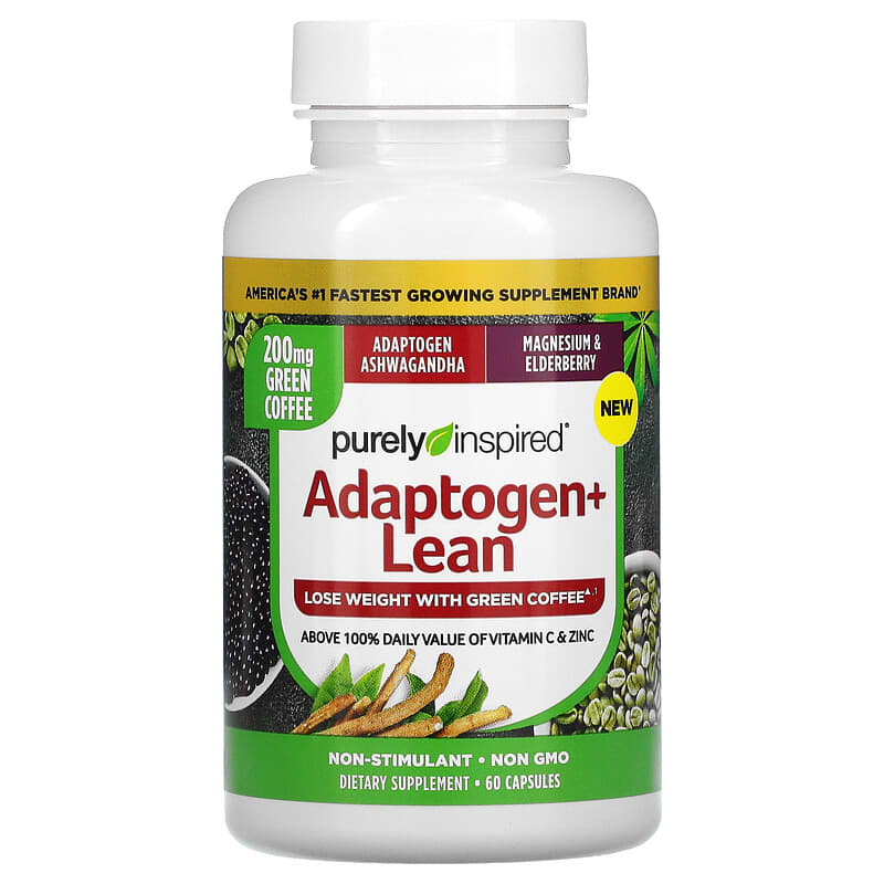 Purely Inspired, Adaptogen + Lean, 60 Capsules 631656610048