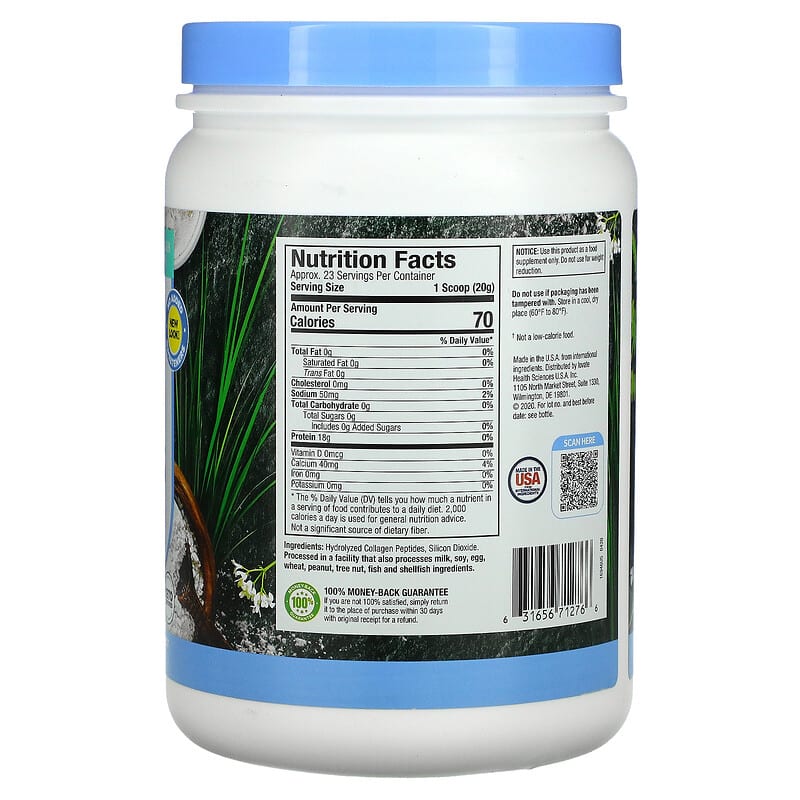 Purely Inspired, Collagen Peptides, Unflavored, 1 lb (454 g) 631656712766