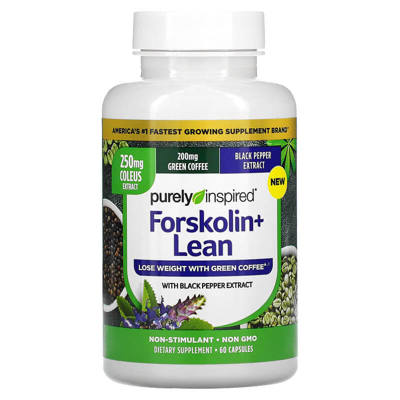 Purely Inspired, Forskolin + Lean, 60 Capsules 631656610093