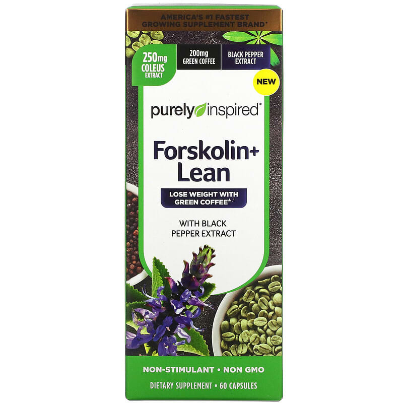 Purely Inspired Forskolin + Lean 60 Capsules 631656610093