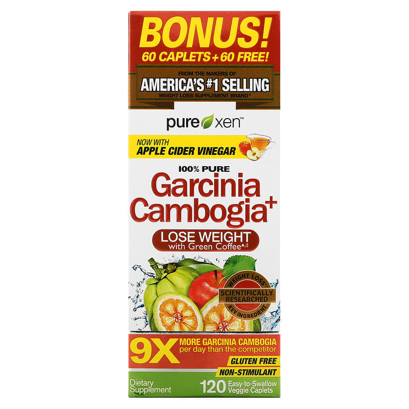 Purely Inspired Garcinia Cambogia+ 120 Easy-to-Swallow Veggie Caplets 631656604764