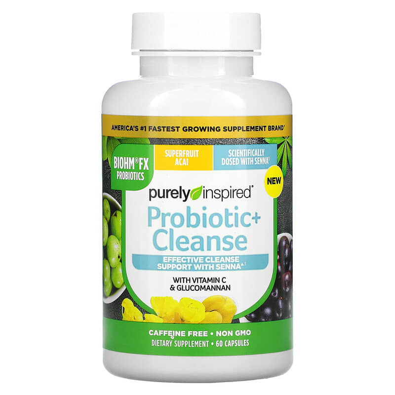 Purely Inspired, Probiotic + Cleanse, 60 Capsules 631656610031
