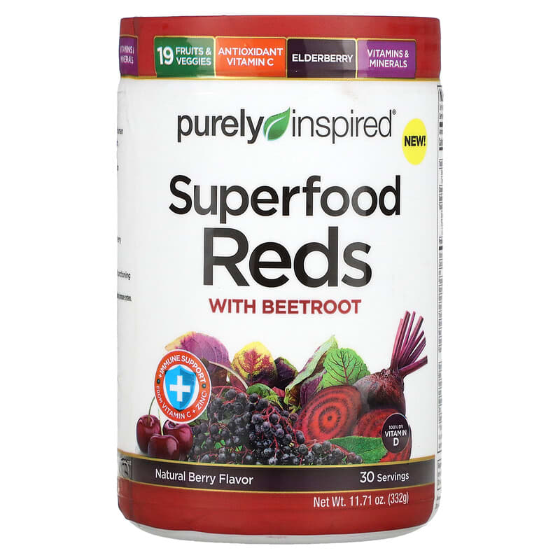 Purely Inspired Superfood Reds with Beetroot Natural Berry 11.71 oz (332 g) 631656716351