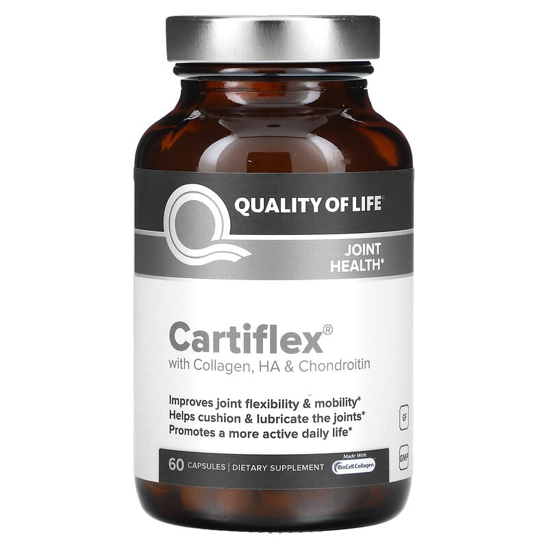 Quality of Life Labs Cartiflex with Collagen HA & Chondroitin 60 Capsules 812259003233