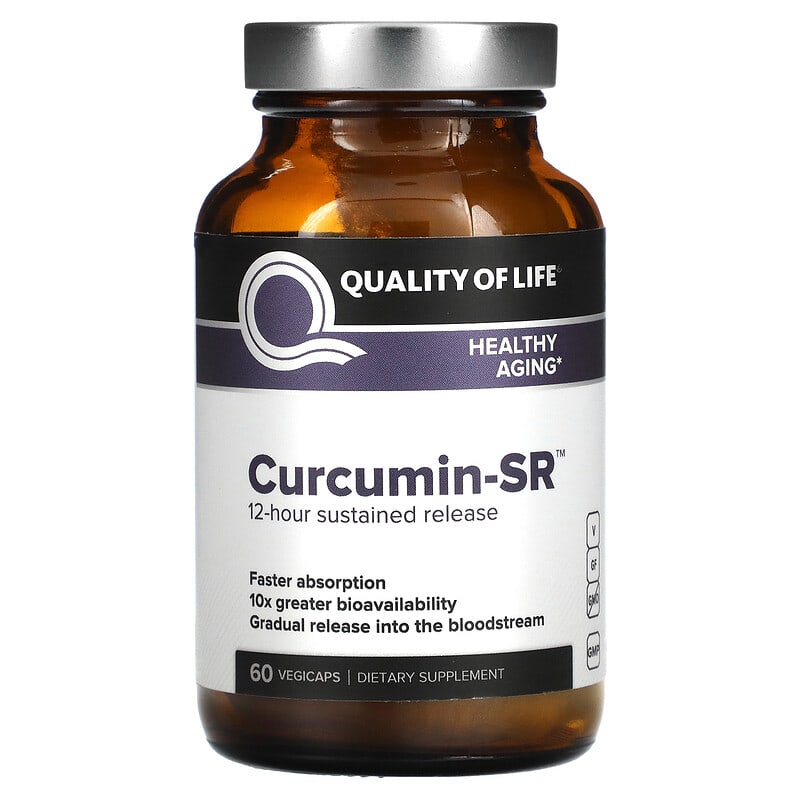 Quality of Life Labs Curcumin-SR 60 Vegicaps 812259003424