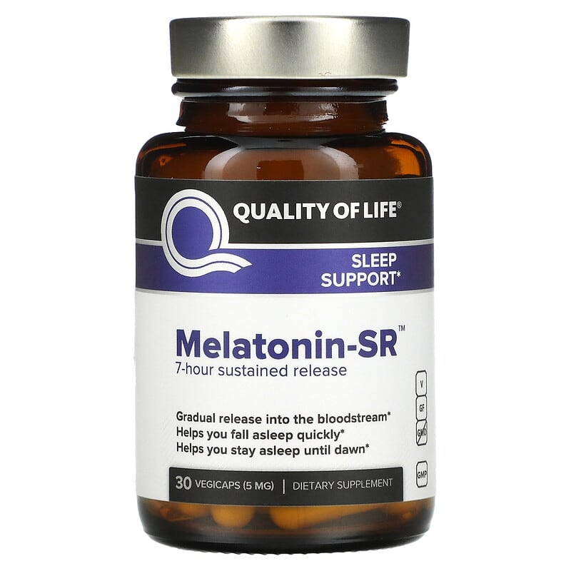 Quality of Life Labs Melatonin-SR 5 mg 30 Vegicaps 812259003530