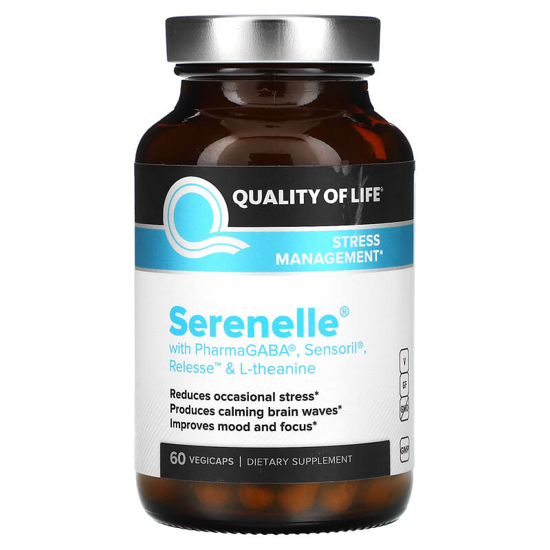 Quality of Life Labs Serenelle Stress Management 60 VegiCaps 812259003189