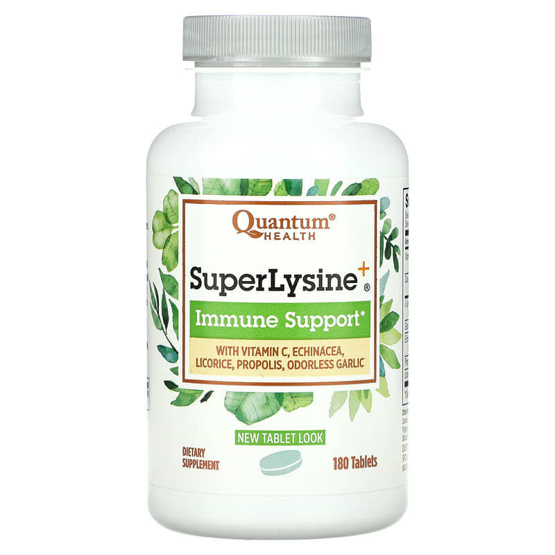 Quantum Health SuperLysine+ Immune Support 180 Tablets 46985001113