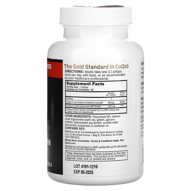 Qunol, Ultra CoQ10, 100 mg, 60 Softgels 898440001240