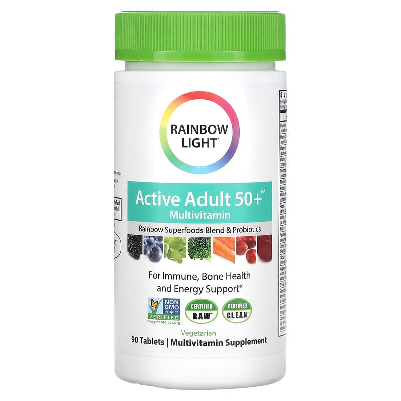 Rainbow Light Active Adult 50+ Multivitamin 90 Tablets 21888109920