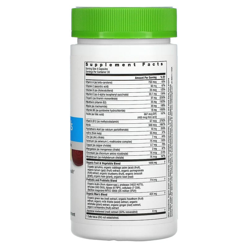 Rainbow Light, Certified Men's Multivitamin, 120 Capsules 21888800117