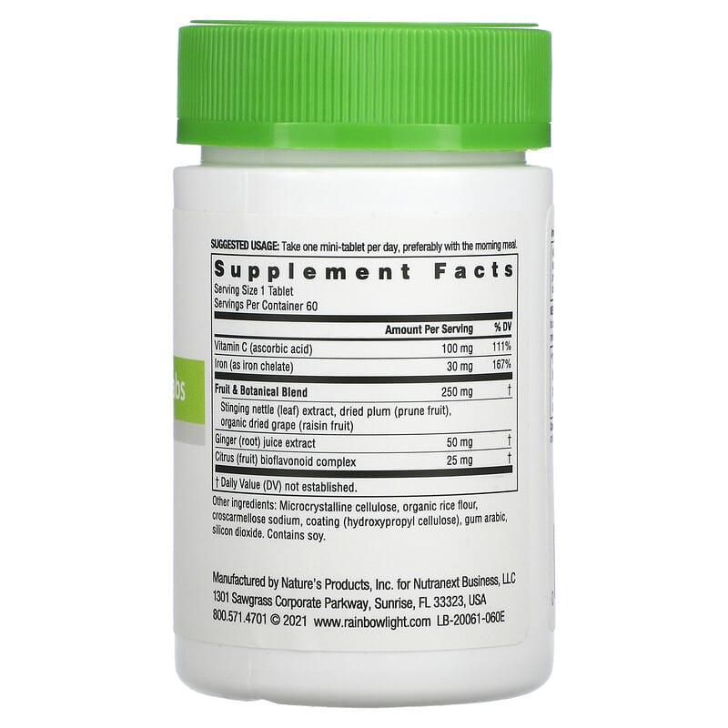 Rainbow Light, Complete Iron Mini-Tabs, 60 Tablets 21888200610