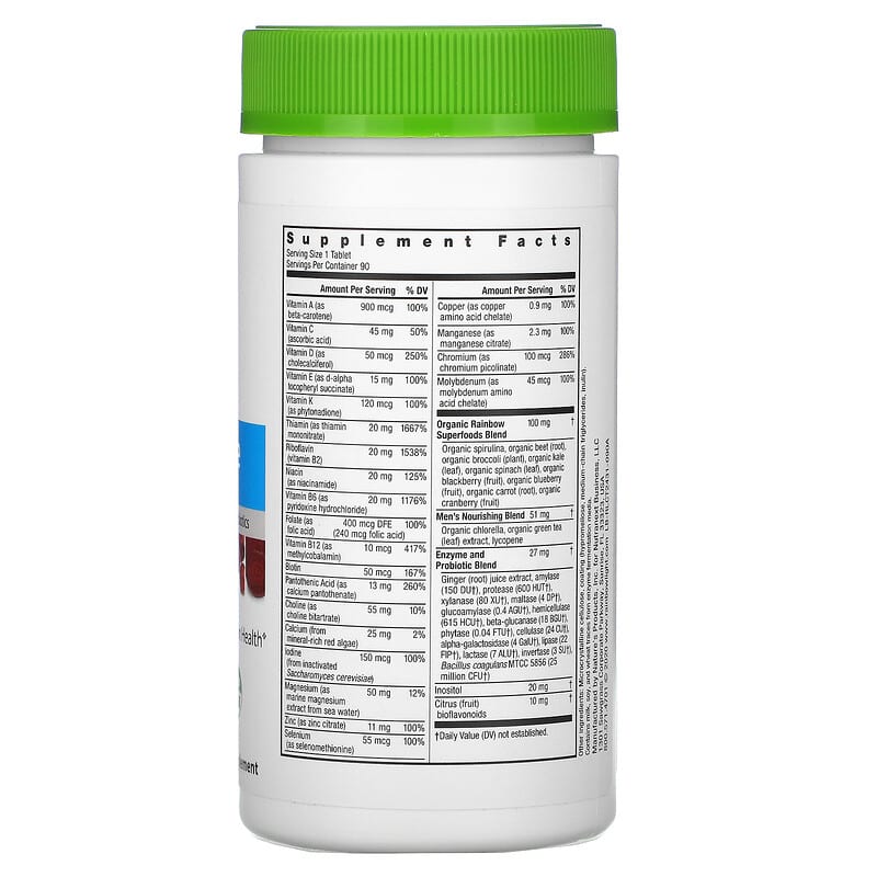 Rainbow Light, Men's One Multivitamin, 90 Tablets 21888108923