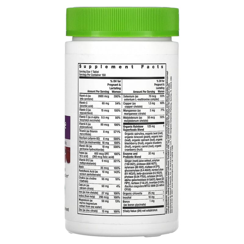 Rainbow Light, Prenatal One Multivitamin, 150 Tablets 21888109760