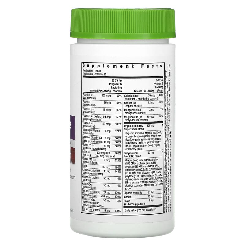 Rainbow Light, Prenatal One Multivitamin, 90 Tablets 21888109722