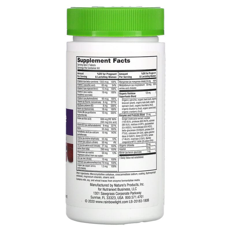 Rainbow Light, Prenatal Petite, 180 Mini-Tablets 21888201839