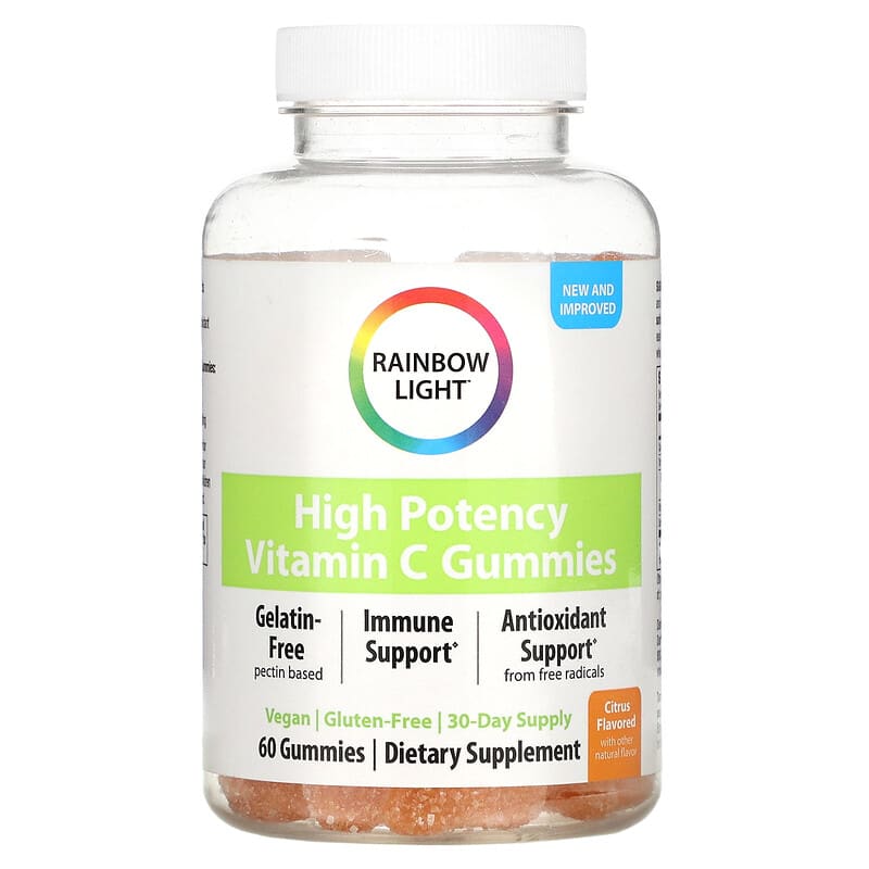 Rainbow Light Vitamin C Gummies Citrus 60 Gummies 21888203987