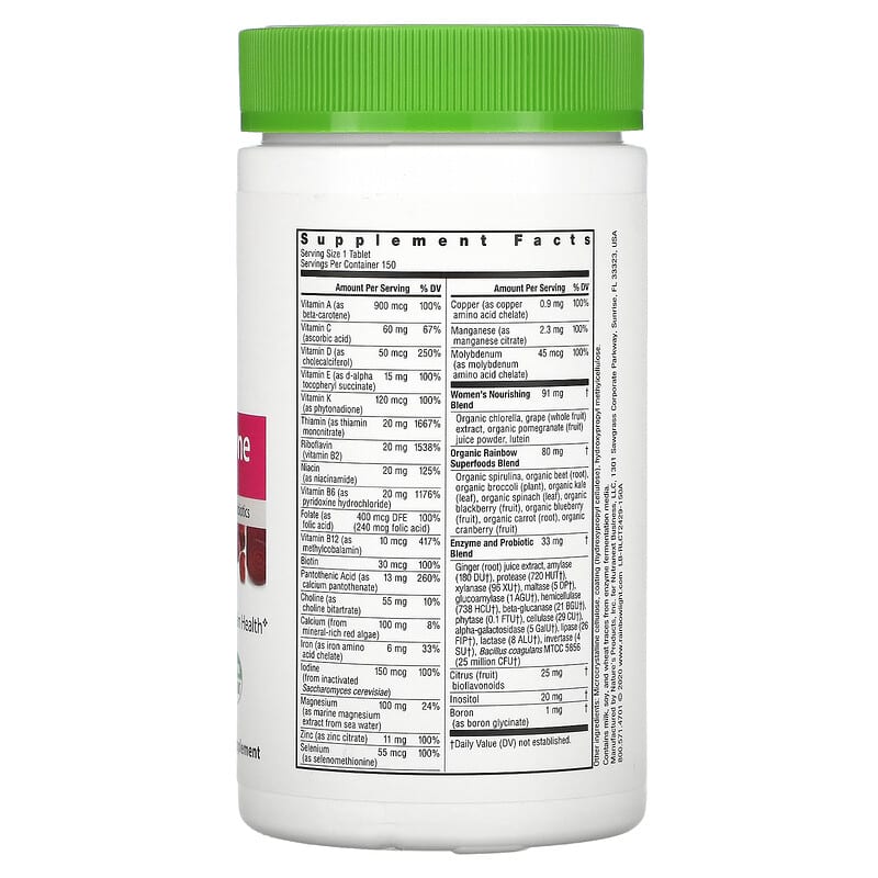 Rainbow Light, Women's One Multivitamin, 150 Tablets 21888108831