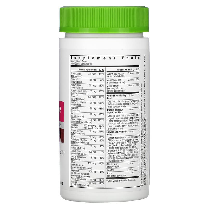 Rainbow Light, Women's One Multivitamin, 90 Tablets 21888108824