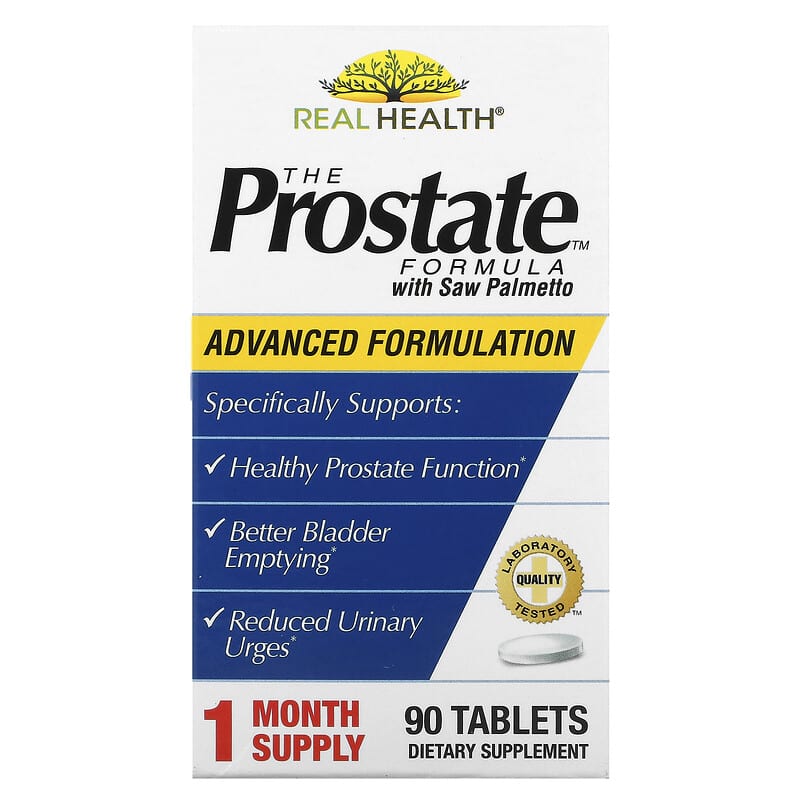 Real Health The Prostate Formula with Saw Palmetto 90 Tablets 647125200016