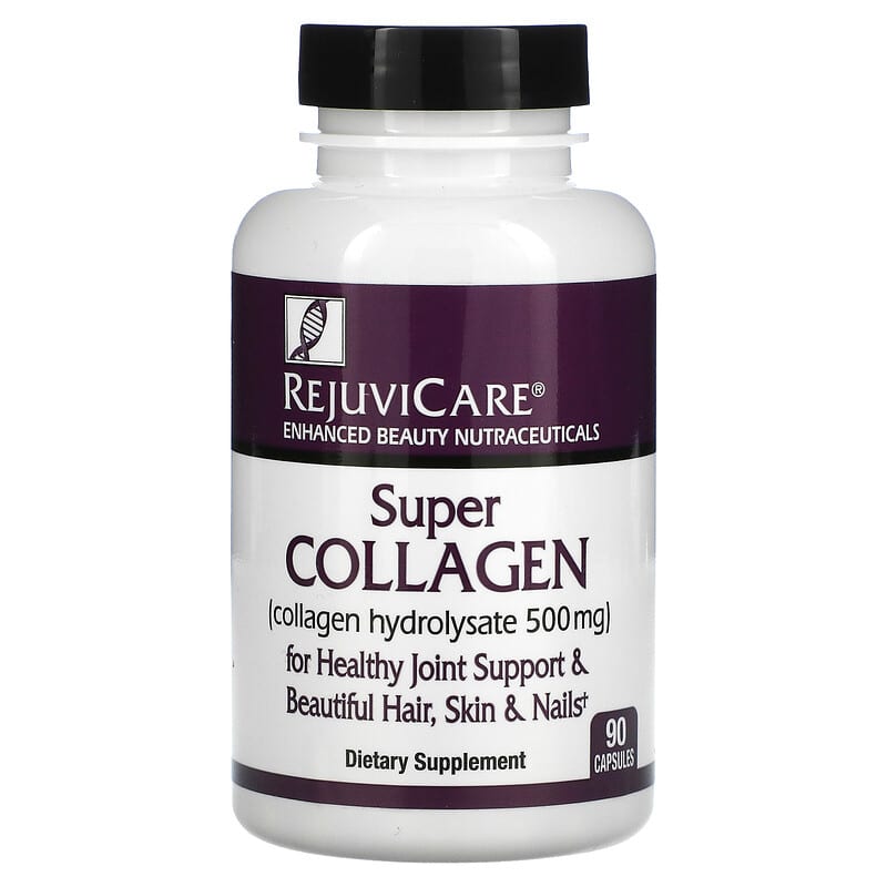 Rejuvicare Super Collagen Collagen Hydrolysate 500 mg 90 Capsules 35046087456