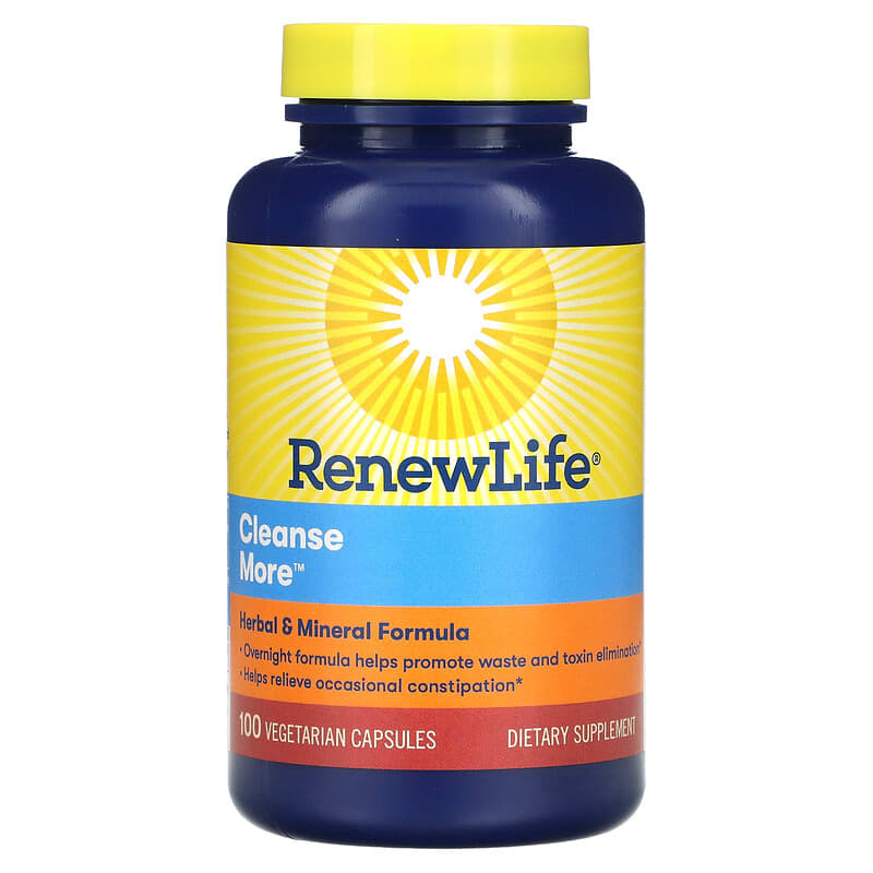 Renew Life CleanseMore 100 Vegetarian Capsules 631257534699