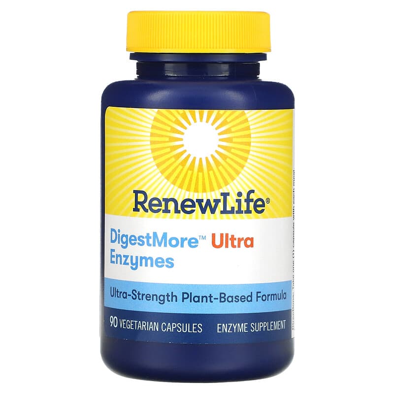 Renew Life, DigestMore Ultra Enzymes, 90 Vegetarian Capsules 631257120700