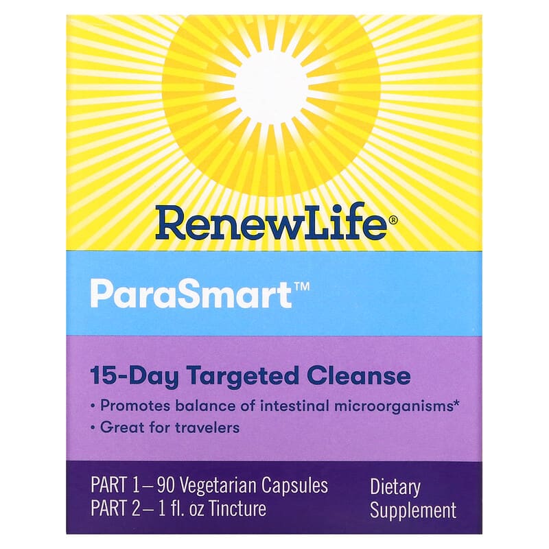 Renew Life ParaSmart 15-Day Targeted Cleanse 2-Part 631257320902