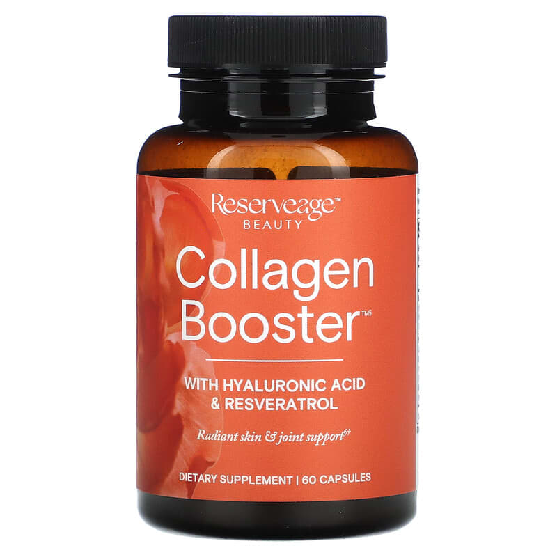 Reserveage Nutrition, Collagen Booster with Hyaluronic Acid & Resveratrol, 60 Capsules 94922978646
