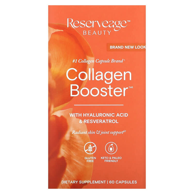 Reserveage Nutrition Collagen Booster with Hyaluronic Acid & Resveratrol 60 Capsules 94922978646