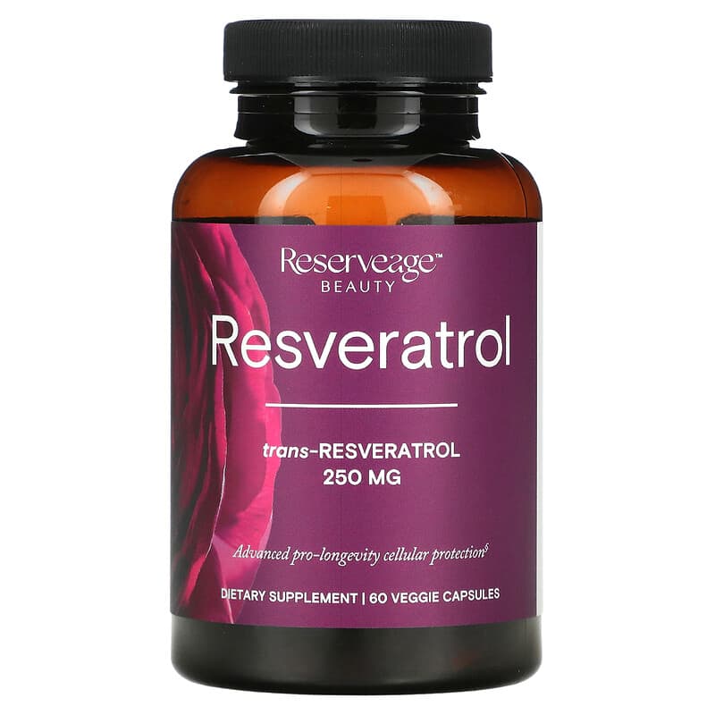 Reserveage Nutrition, Resveratrol, 250 mg, 60 Veggie Capsules 94922978622