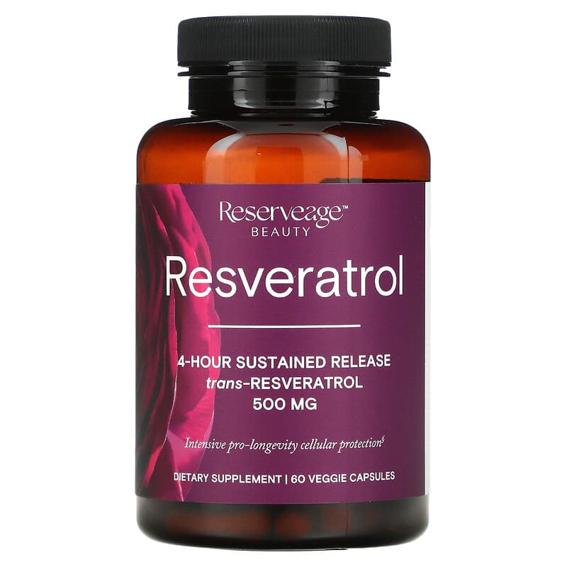 Reserveage Nutrition, Resveratrol, 500 mg, 60 Veggie Capsules 94922281906
