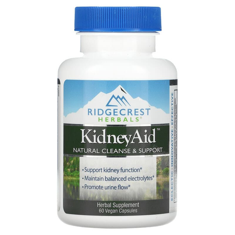 RidgeCrest Herbals KidneyAid 60 Vegan Capsules 355724001681