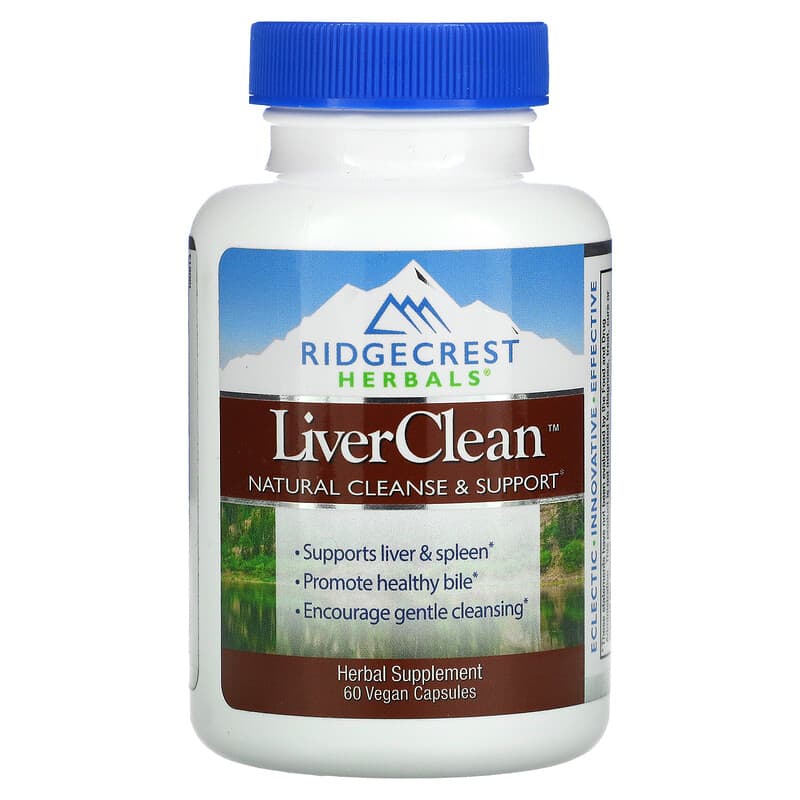 RidgeCrest Herbals LiverClean 60 Vegan Capsules 355724001728